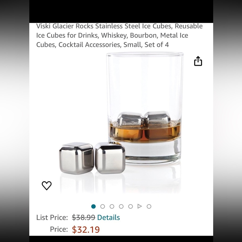 Viski Crystal Glasses and Glacier Rocks Set - Picture 8 of 8